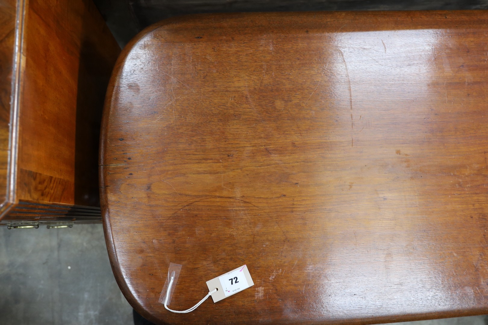 A late Victorian rectangular mahogany centre table, width 105cm, depth 56cm, height 62cm